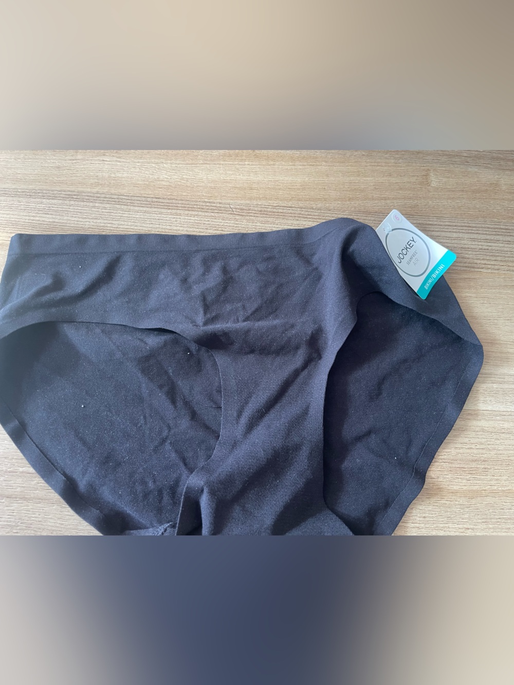 Jockey Black Seamfree Air Bikini underwear sizes 5 6 7